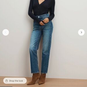 Veronica Beard Daniella Straight Leg Jean Size 24